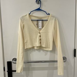 NWT Urban Outfitters Cropped Button Up